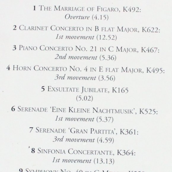 1 Mozart Musical Masterpiece -1 Bach Baroque Masterpiece Sealed Unopened CDs - Picture 6 of 12